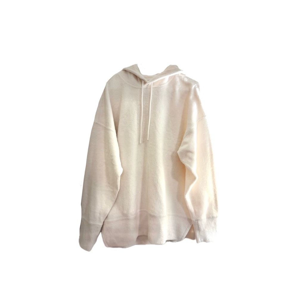 Fabletics Yitty Cozy Cord Oversized Hoodie Sweater in Bone Cream White - Medium